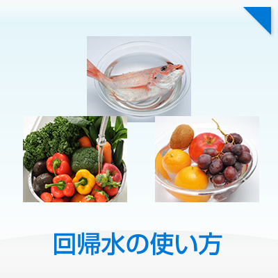 回帰水の使い方